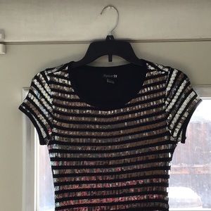 COPY - Forever 21 Striped Sequin Bodycon Dress